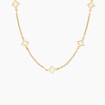Collier Kalia Argent Dor&eacute; A L'Or 750/1000 - Bijoux sans pierre Femme | Histoire d&rsquo;Or
