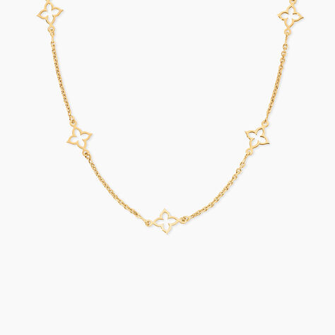 Collier Kalia Argent Dor&eacute; A L'Or 750/1000 - Bijoux sans pierre Femme | Histoire d&rsquo;Or