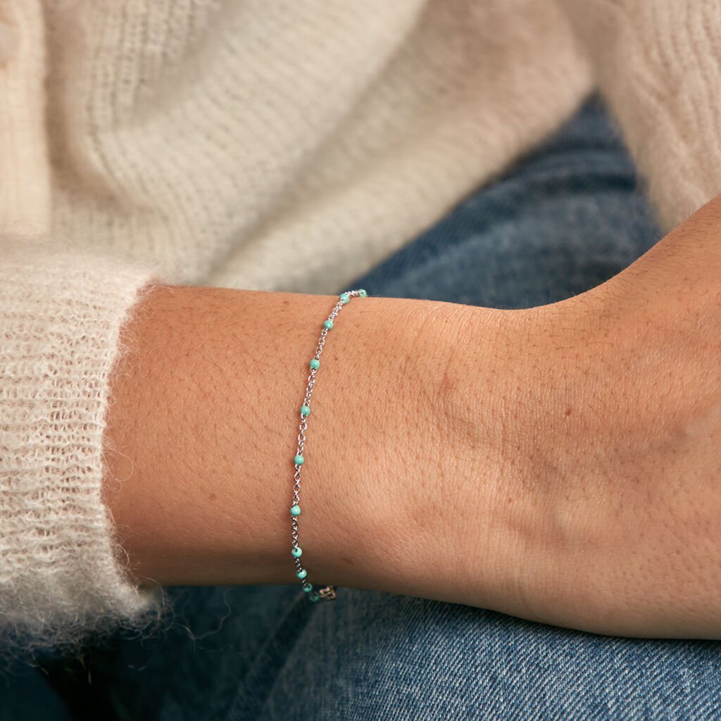 Bracelet Polka Argent Blanc - Bracelets Femme | Histoire d’Or