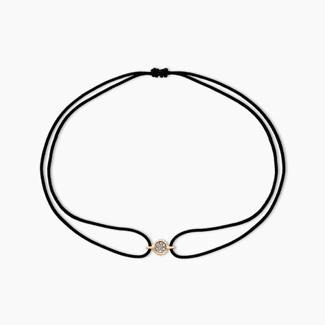 Bracelet Mon 1er Diamant Or Jaune Diamant - Bracelets cordon Femme | Histoire d’Or