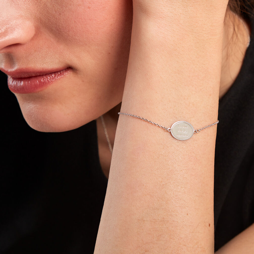 Bracelet Yahya Argent Blanc - Bracelets Femme | Histoire d’Or