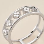 Bague Isia Argent Blanc Oxyde De Zirconium - Bagues avec pierre Femme | Histoire d&rsquo;Or