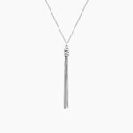 Collier Amaryllis Argent Blanc - Bijoux sans pierre Femme | Histoire d&rsquo;Or