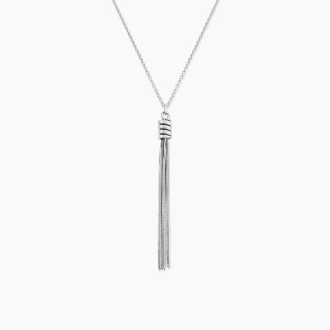 Collier Amaryllis Argent Blanc - Colliers fantaisie Femme | Histoire d&rsquo;Or