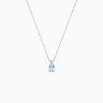 Collier Yrene Or Blanc Topaze - Colliers Femme | Histoire d&rsquo;Or