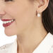 Boucles D'oreilles Pendantes Olivia Argent Rose Perle Culture Oxyde - Boucles d'oreilles fantaisie Femme | Histoire d’Or