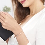 Bracelet Jonc Smita Argent Rose Oxyde De Zirconium - Bracelets joncs Femme | Histoire d&rsquo;Or