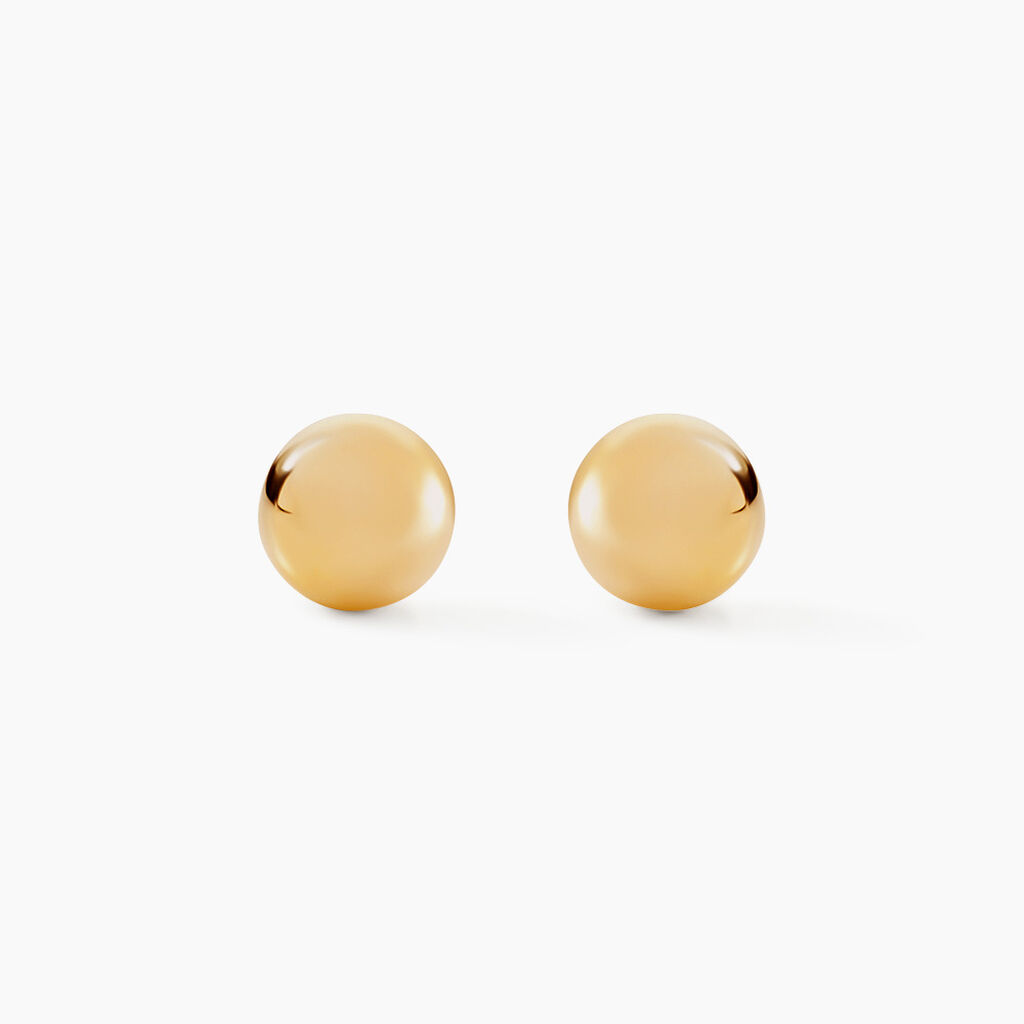 Boucles D'oreilles Puces Fidelia Or Jaune - Clous d'oreilles Famille | Histoire d’Or