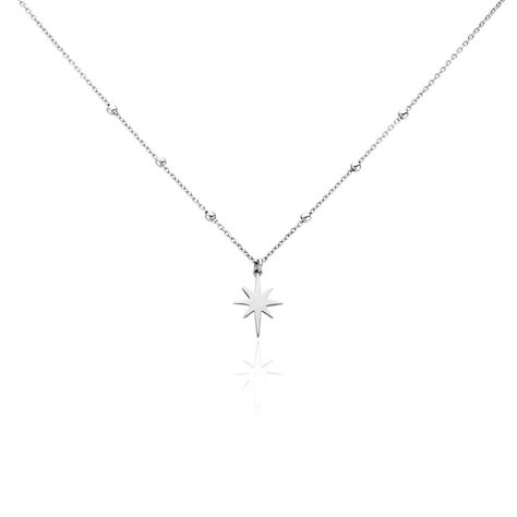 Collier Pearce Argent Blanc - Colliers Etoile Femme | Histoire d’Or