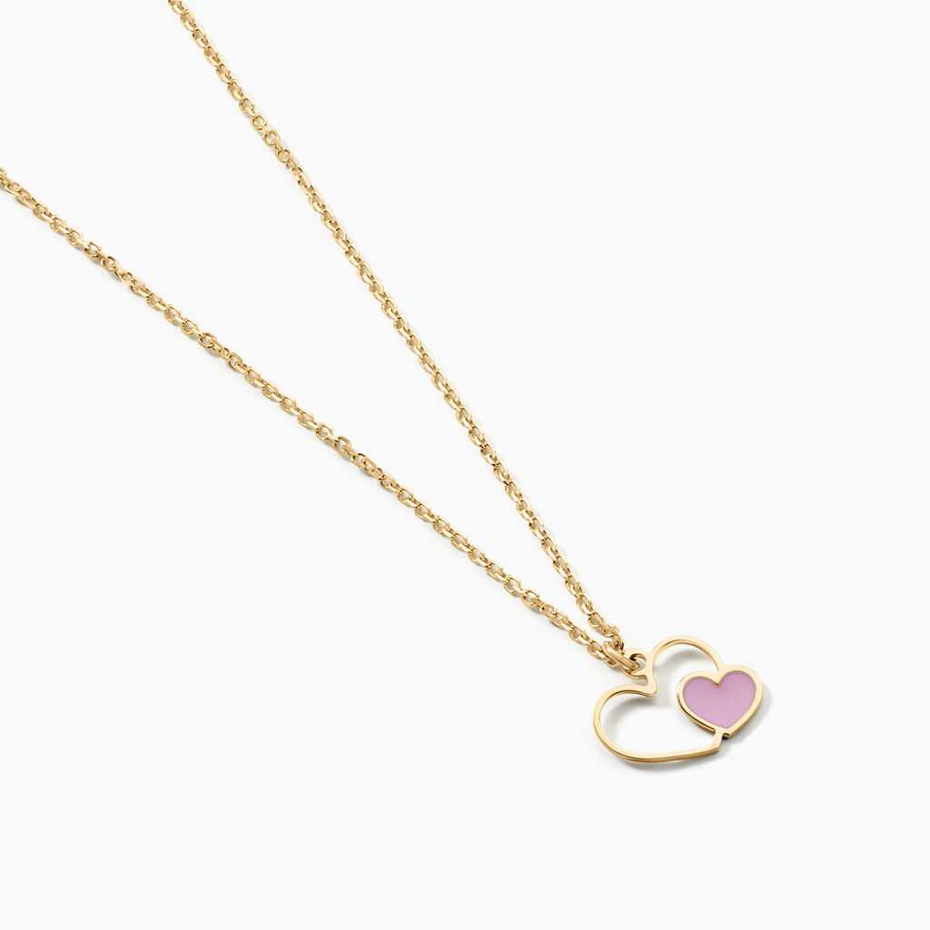 Collier Or Jaune Mai Lan Smalto - Colliers Coeur Enfant | Histoire d’Or