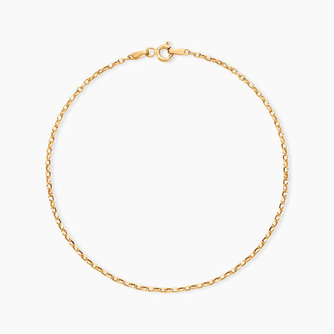 Cha&icirc;ne De Cheville Maille Jaseron Or Jaune - Cha&icirc;nes de cheville Femme | Histoire d&rsquo;Or
