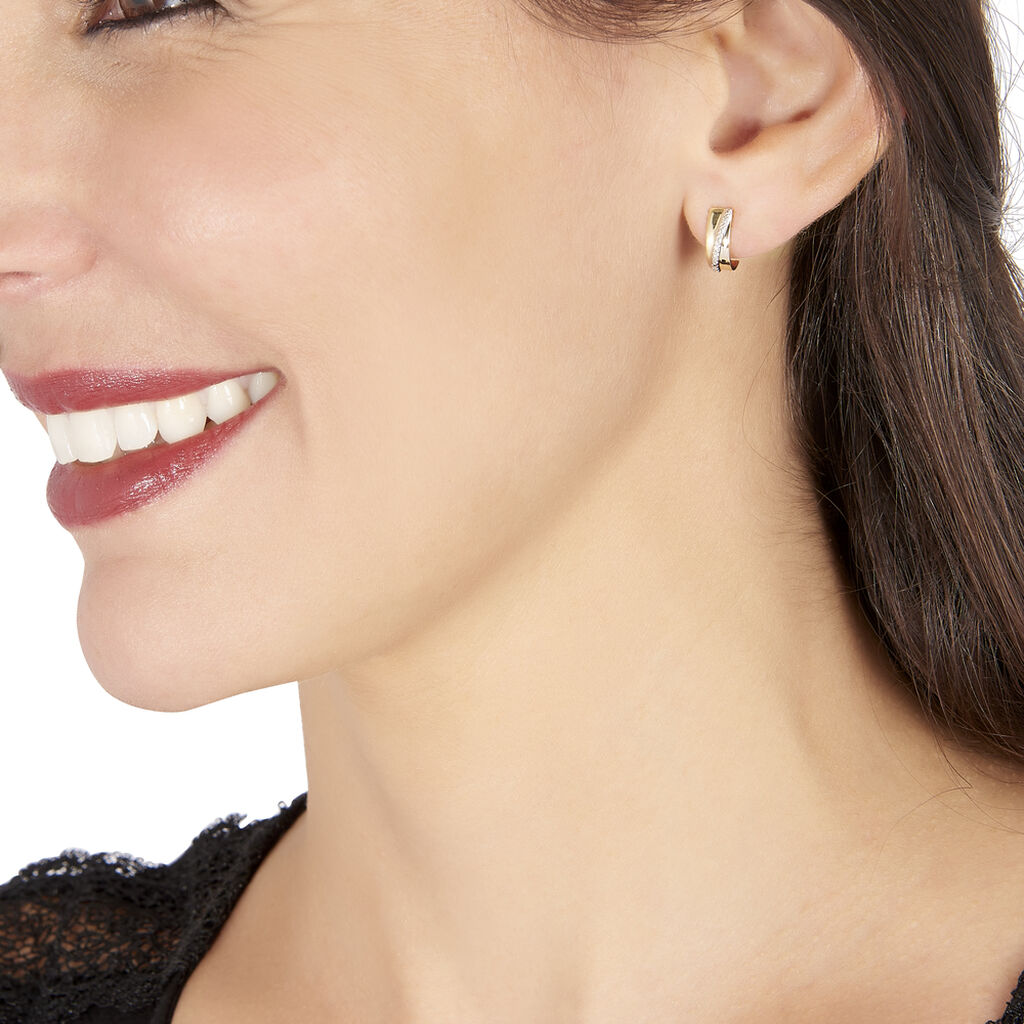 Créoles Timira Or Jaune Diamant - Boucles d'oreilles créoles Femme | Histoire d’Or