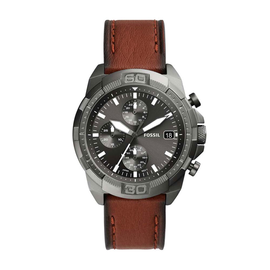 Montre Fossil 44mm Bronson Gris - Montres Homme | Histoire d’Or