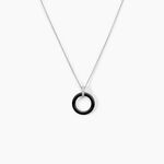 Collier Natacha Cera Argent Blanc C&eacute;ramique Et Oxyde De Zirconium - Colliers fantaisie Femme | Histoire d&rsquo;Or