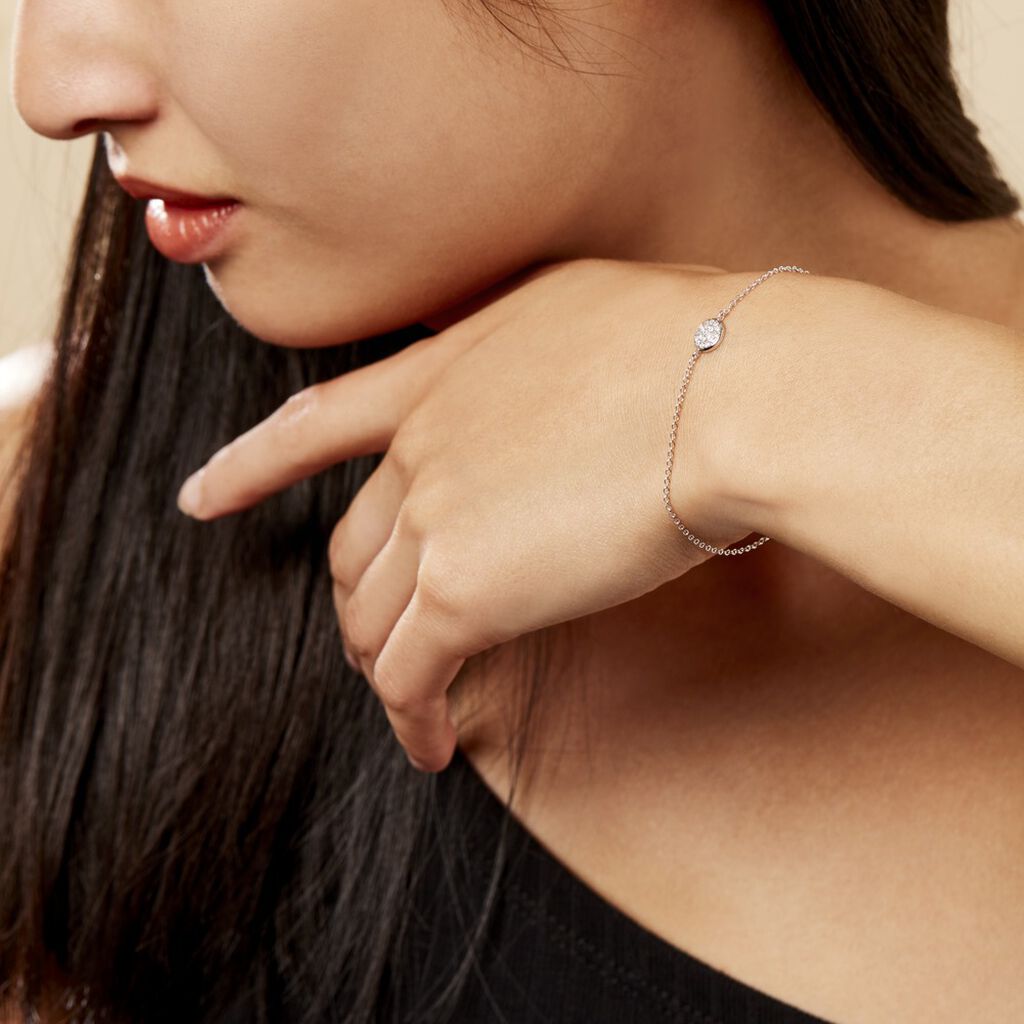 Bracelet Argent Victorin Oxydes De Zirconium - Bracelets Femme | Histoire d’Or