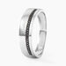 Bague Black Diamond Or Blanc Diamant - Bagues avec pierre Homme | Histoire d’Or