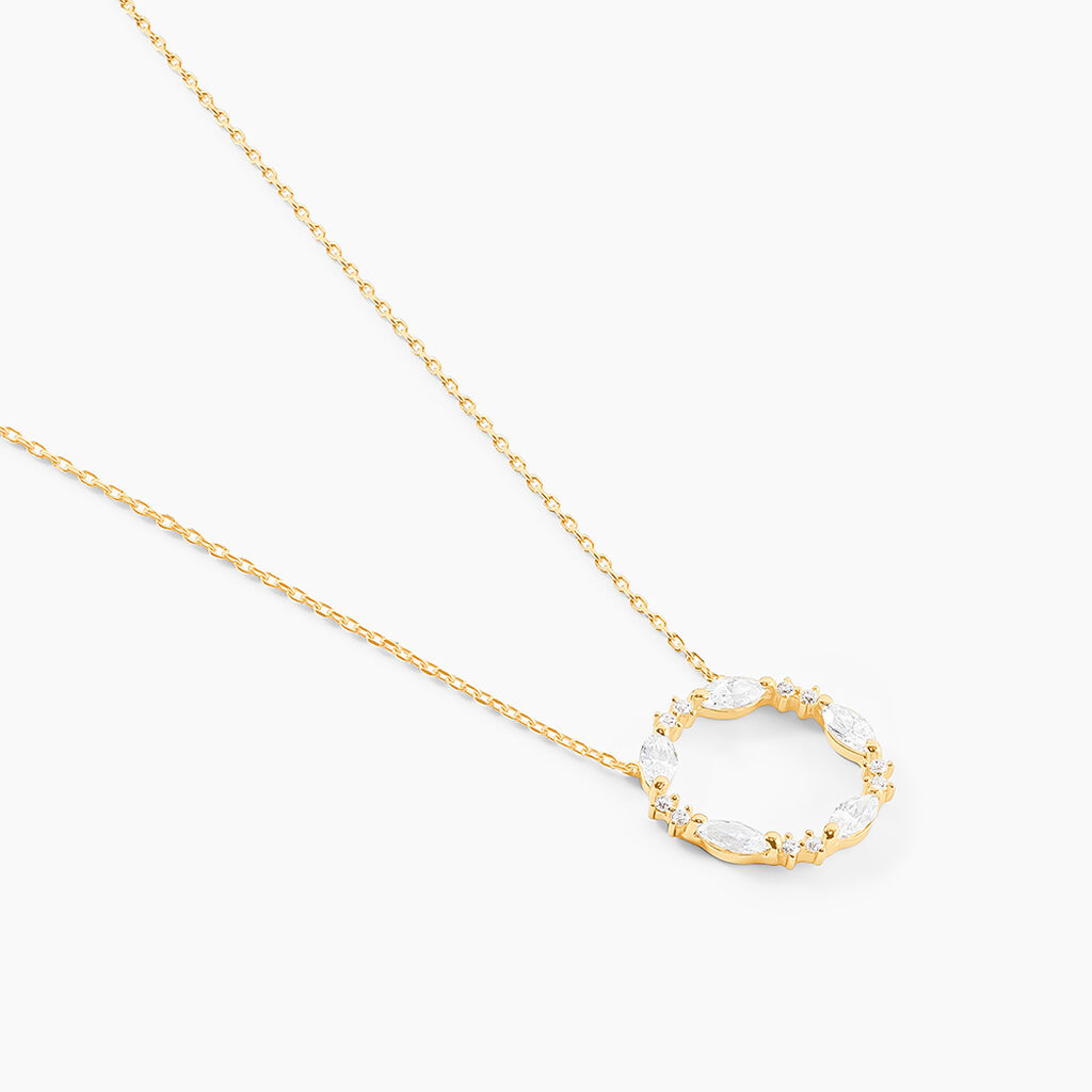 Collier Tiara Or Jaune Oxyde De Zirconium - Colliers Femme | Histoire d’Or