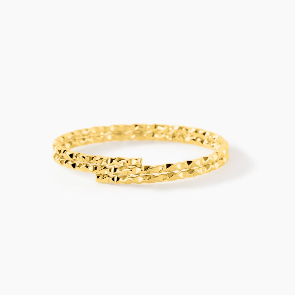 Bague Fiora Acier Jaune - Bagues fantaisie Femme | Histoire d&rsquo;Or