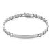 Bracelet Identité Casper Maille Gourmette Argent Blanc - Gourmettes Femme | Histoire d’Or