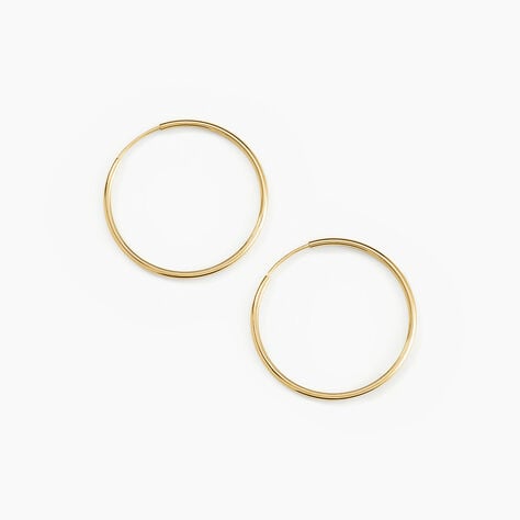 Créoles Dominae Or Jaune - Boucles d'oreilles créoles Femme | Histoire d’Or