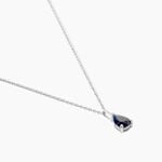 Collier Or Blanc Pluie D'Eclat Saphir - Colliers Femme | Histoire d&rsquo;Or