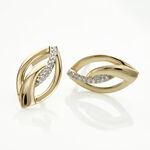 Boucles D'oreilles Or Jaune Sven Diamant - Clous d'oreilles Femme | Histoire d&rsquo;Or