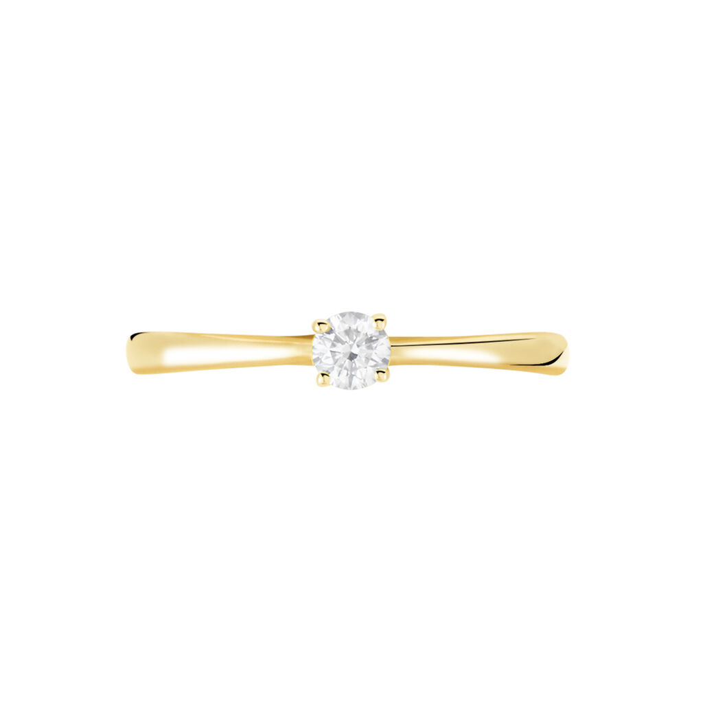 Bague Solitaire Or Jaune Aphrodite Diamant - Bagues solitaires Femme | Histoire d’Or