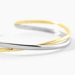 Bracelet Jonc Perfect Match Argent Bicolore - Bracelets joncs Femme | Histoire d&rsquo;Or