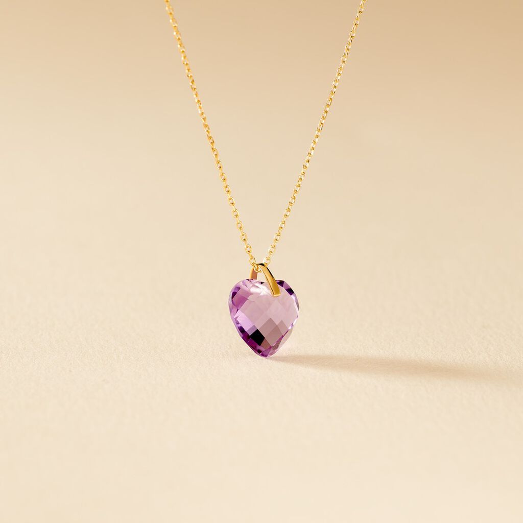 Collier Ludmille Or Jaune Amethyste - Colliers Femme | Histoire d’Or