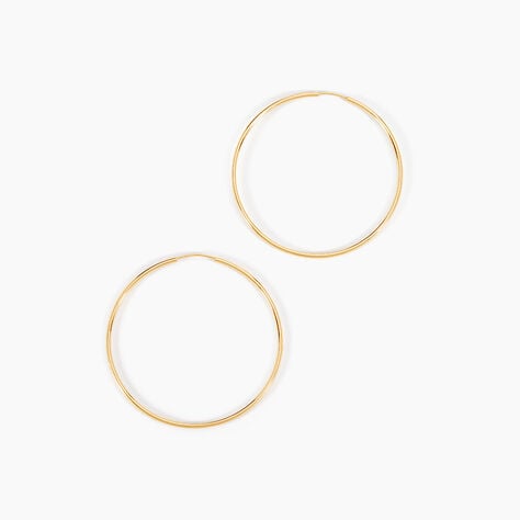 Cr&eacute;oles Dominae Or Jaune - Boucles d'oreilles cr&eacute;oles Femme | Histoire d&rsquo;Or