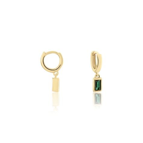 Créoles Plaqué Or Linnert Oxydes De Zirconium - Boucles d'oreilles créoles Femme | Histoire d’Or