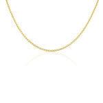 Collier Capucin Or Jaune Maille Marine Plate - Chaines Homme | Histoire d&rsquo;Or