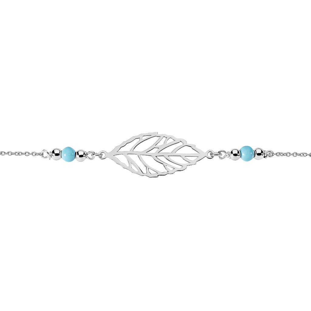 Bracelet Grethel Argent Blanc Turquoise - Bracelets Femme | Histoire d&rsquo;Or