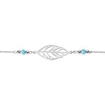 Bracelet Grethel Argent Blanc Turquoise - Bracelets Femme | Histoire d&rsquo;Or