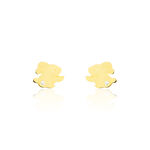 Boucles D'oreilles Puces Elioussa Lapin Or Jaune Oxyde De Zirconium - Clous d'oreilles Femme | Histoire d&rsquo;Or