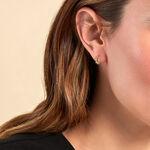 Cr&eacute;oles Beaut&eacute; Bleut&eacute;e Or Jaune Topaze Oxyde De Zirconium - Boucles d'oreilles cr&eacute;oles Femme | Histoire d&rsquo;Or