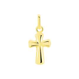 Pendentif Alyssa Croix Or Jaune - Pendentifs Baptême Famille | Histoire d’Or