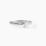 Bague Solitaire Aphrodite Platine Blanc Diamant - Bagues solitaires Femme | Histoire d&rsquo;Or