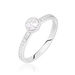 Bague Solitaire Mathylda Argent Blanc Oxyde De Zirconium - Bagues solitaires Femme | Histoire d’Or