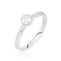 Bague Solitaire Mathylda Argent Blanc Oxyde De Zirconium