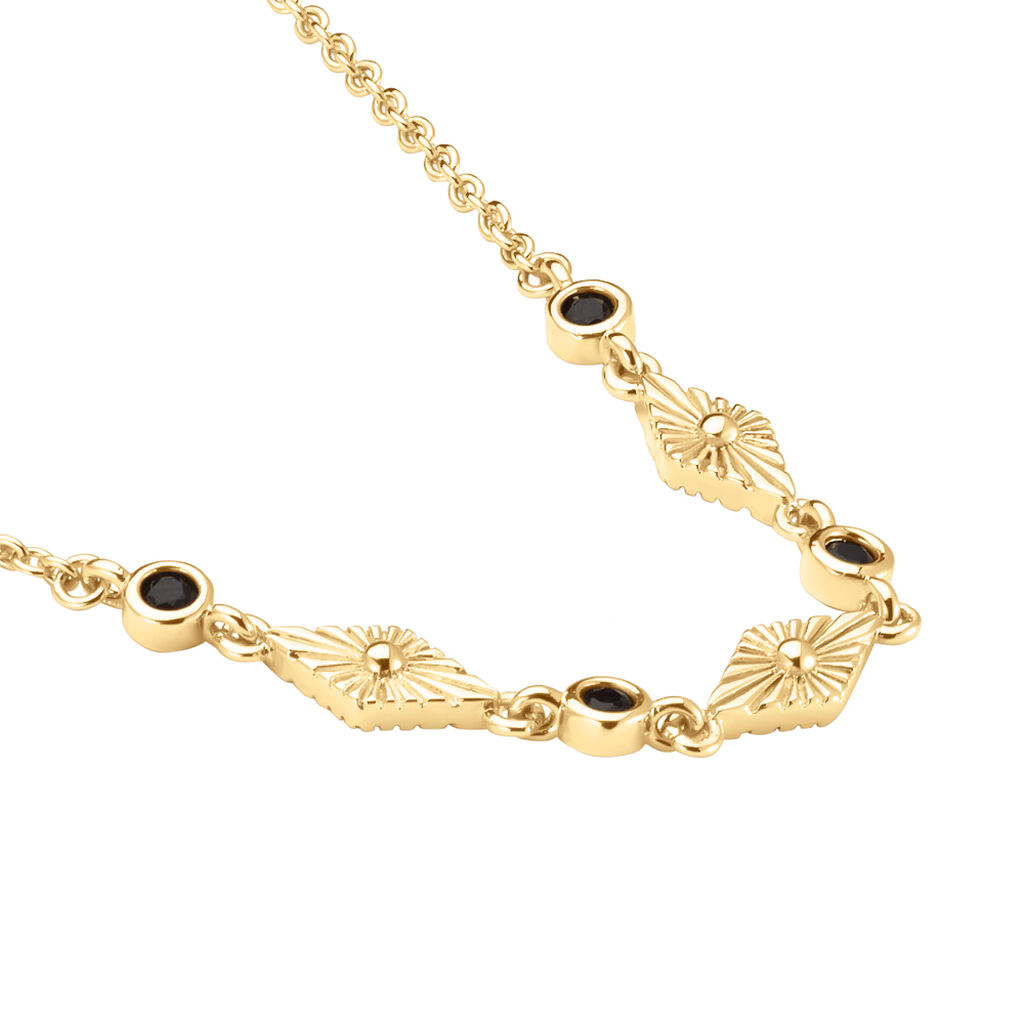 Collier Azteque Plaqué Or Jaune Spinelle - Ras de cou Femme | Histoire d’Or