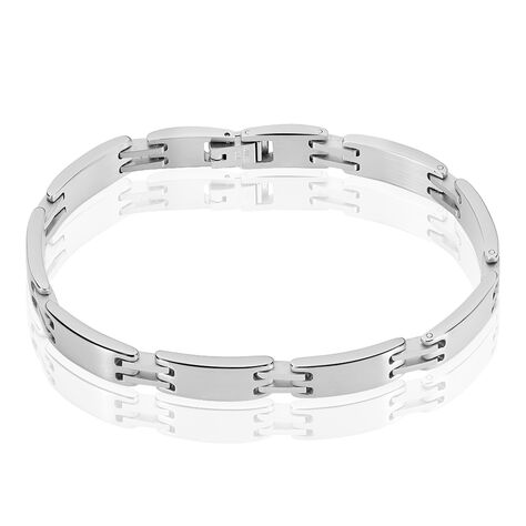 Bracelet Jonathan Acier Blanc - Bracelets Homme | Histoire d’Or