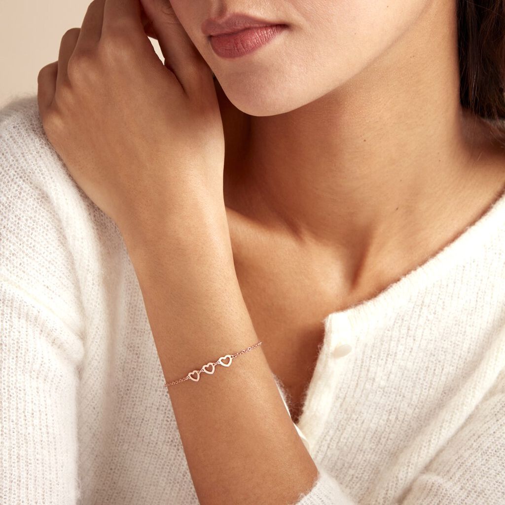 Bracelet Trinity Argent Rose - Bracelets Femme | Histoire d’Or