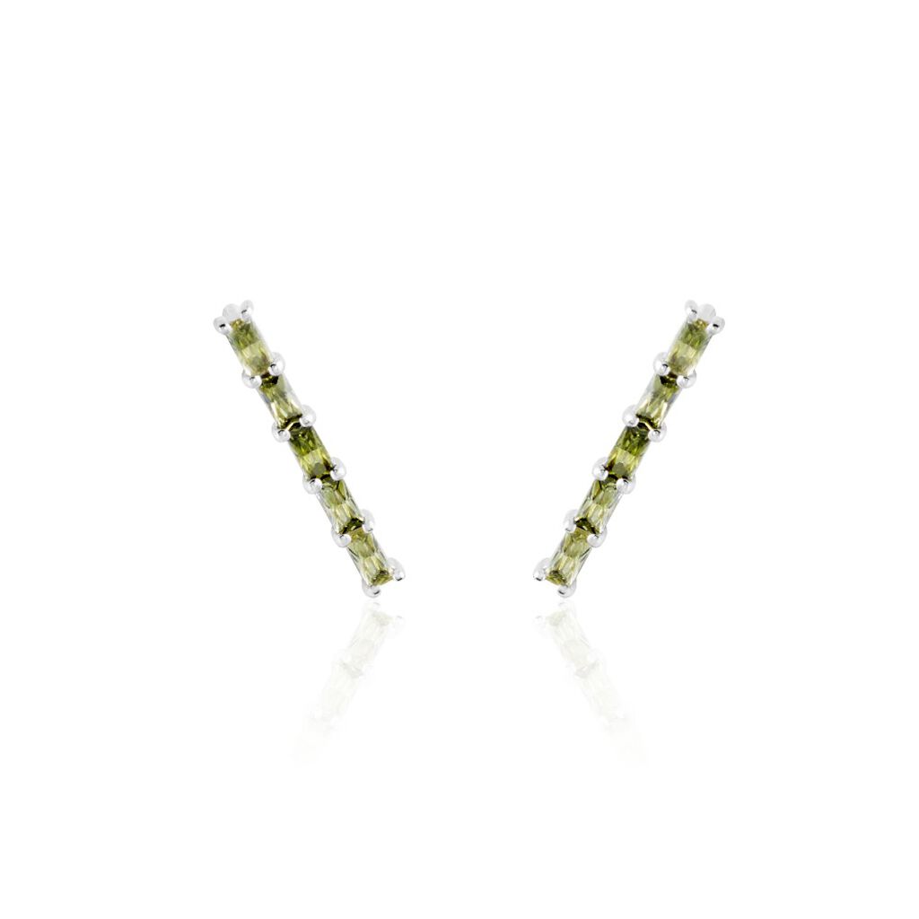 Boucles D'oreilles Grimpantes Alexander Argent Blanc Oxyde - Boucles d'oreilles fantaisie Femme | Histoire d&rsquo;Or