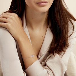 Bracelet Sarah Argent Blanc - Bracelets Main de Fatma Femme | Histoire d’Or