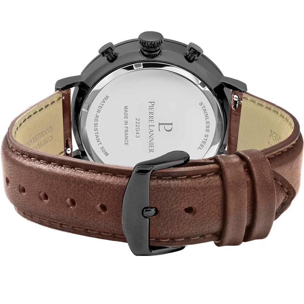 Montre Pierre Lannier Baron Noir - Montres Homme | Histoire d’Or