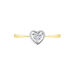 Bague Or Bicolore Goulvena Oxyde De Zirconium - Bagues solitaires Femme | Histoire d’Or