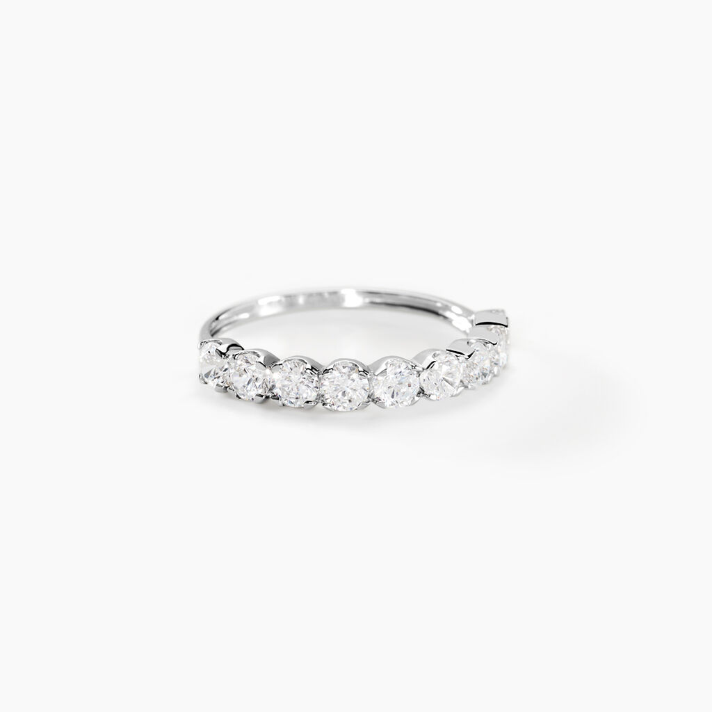 Alliance Marlin Or Blanc Oxyde De Zirconium - Alliances Femme | Histoire d&rsquo;Or