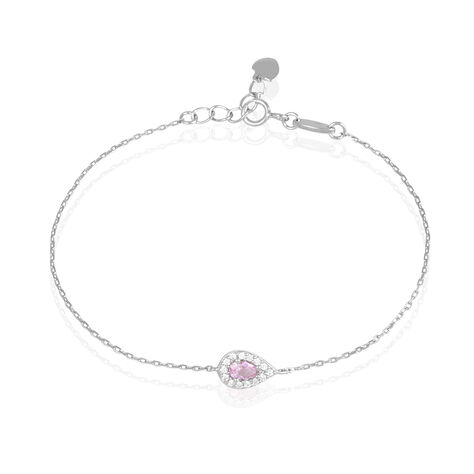 Bracelet Tania Argent Blanc Pierre De Synthese Et Oxyde De Zirconium - Bracelets fantaisie Femme | Histoire d’Or