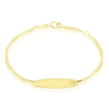 Bracelet Identite Bebe Or Jaune Eowyn